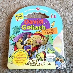 NWT David & Goliath Bible Board Book with interactive DVD